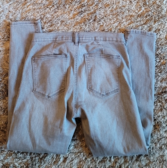 Gap 1969 Gray Wash True Skinny Ankle Denim Zippered Pockets Jeans 30 - Picture 6 of 10